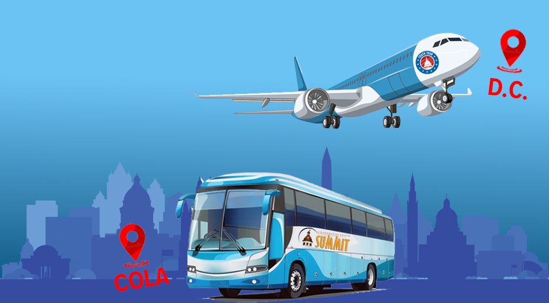 Youth trip travel icons