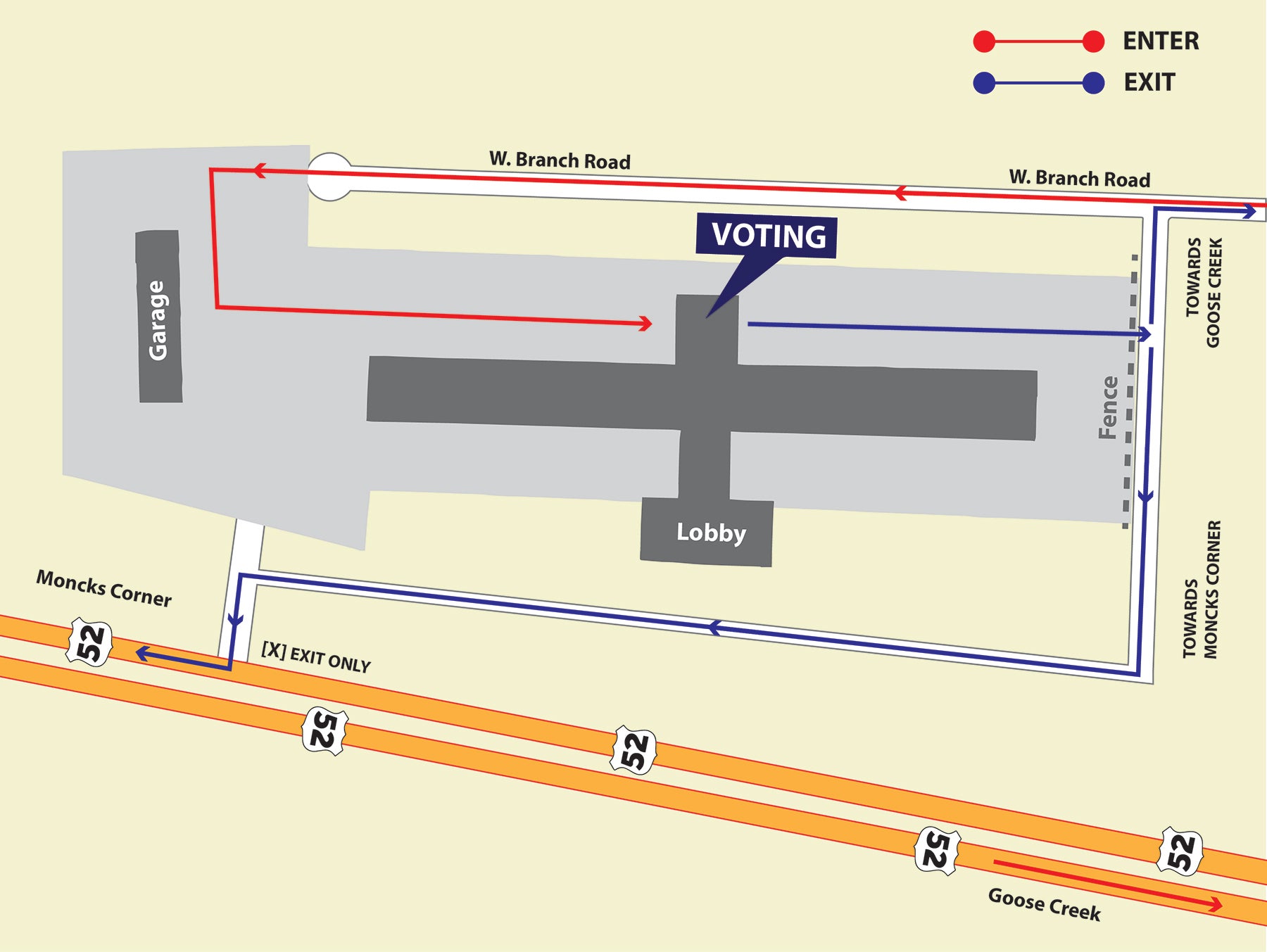 driving map for moncks corner annual meeting