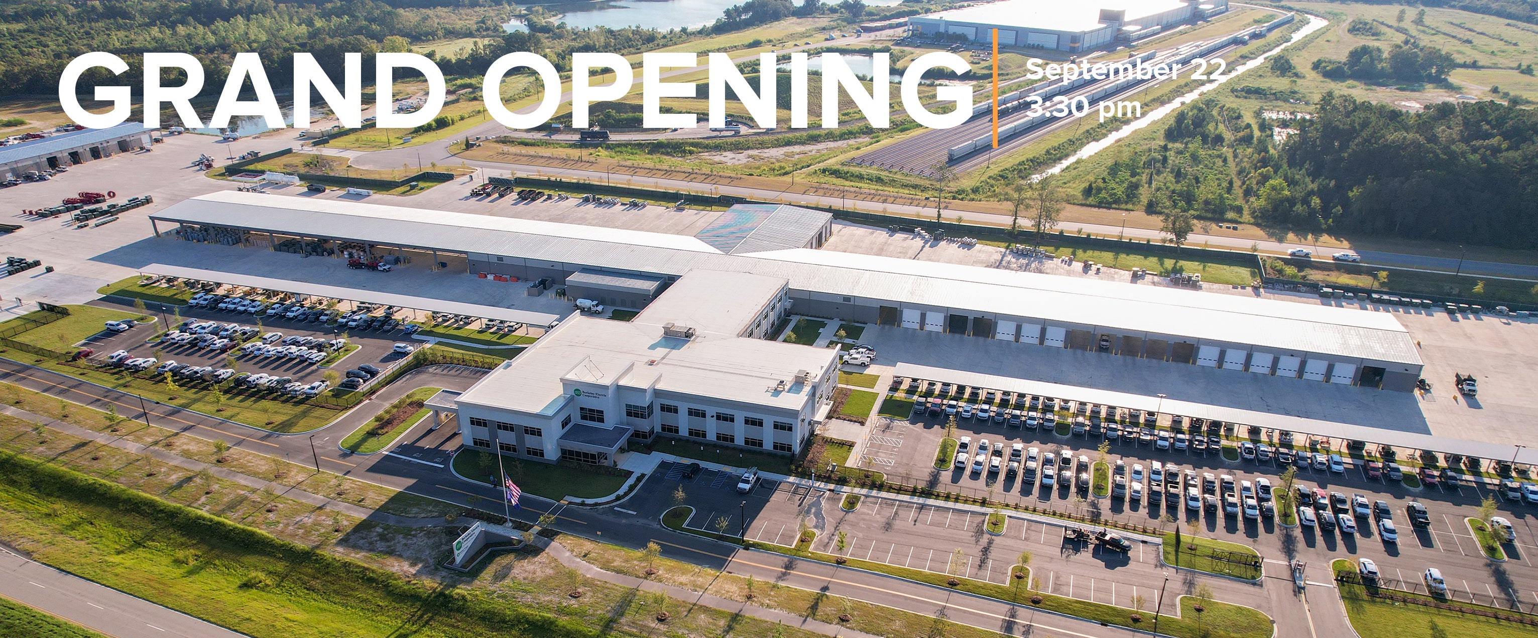 aerial view of Moncks Corner HQ